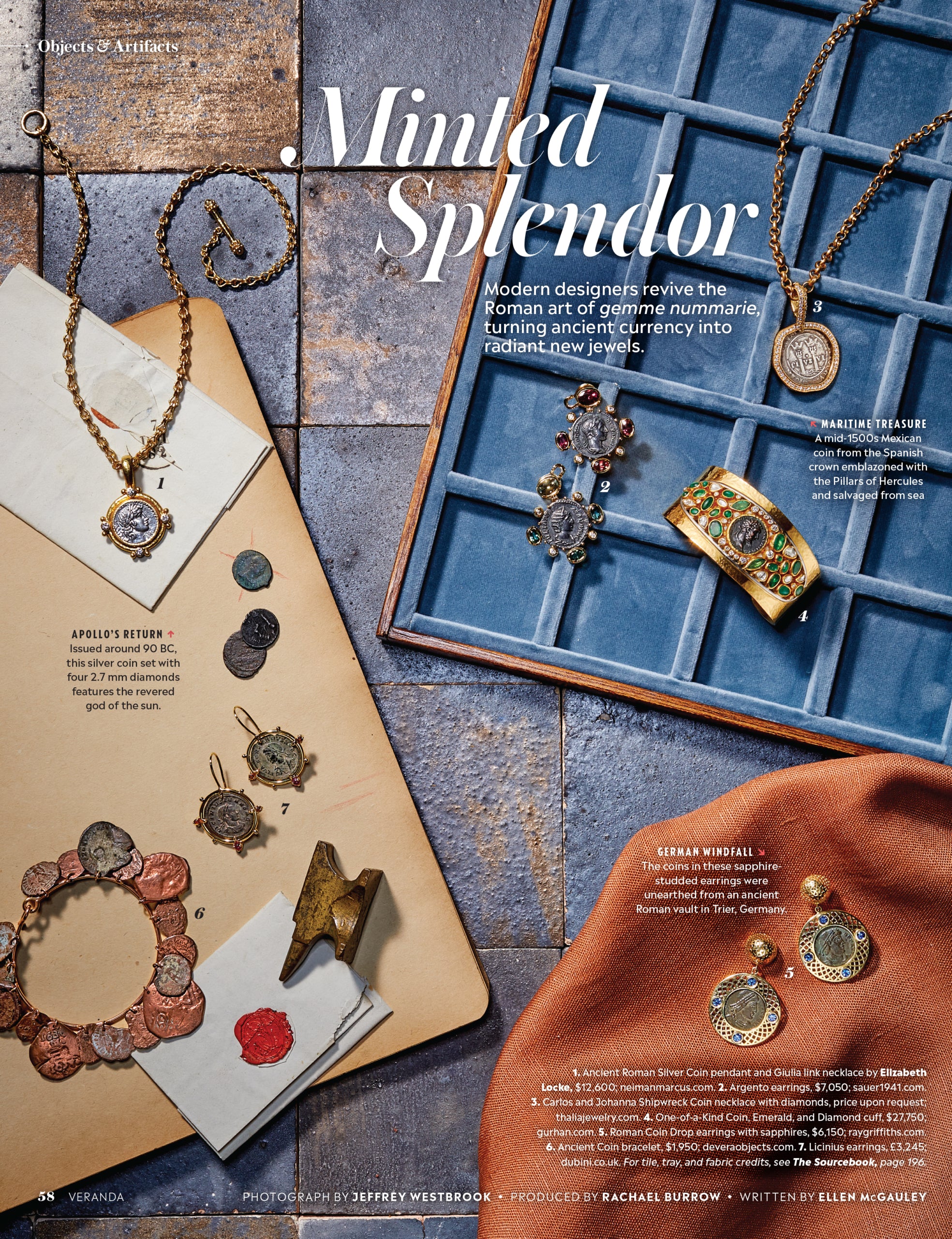 Veranda magazine coins