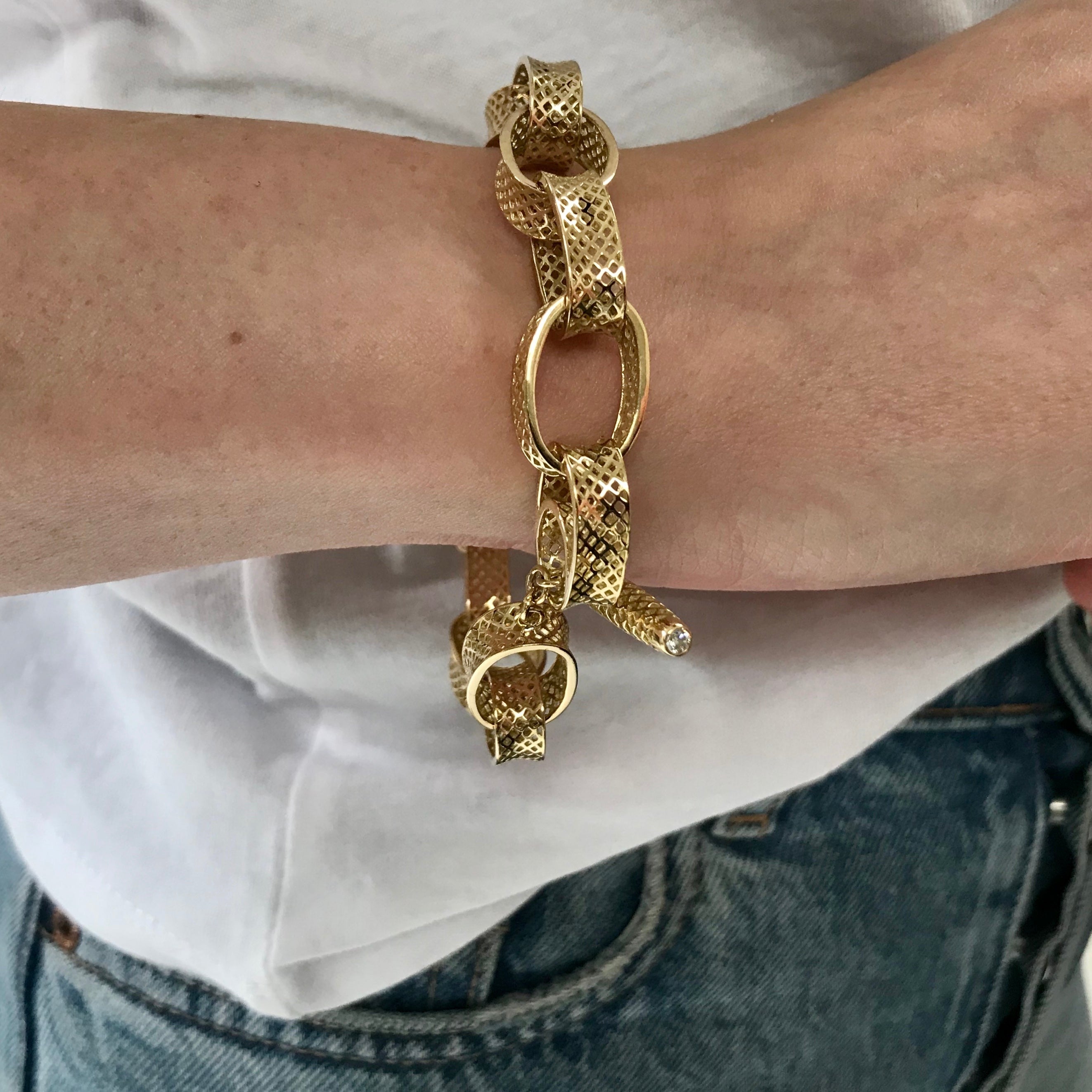 Large Crownwork® Charm Bracelet