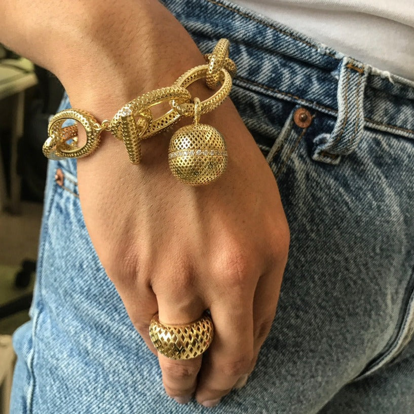 Large Crownwork® Oval Link Bracelet