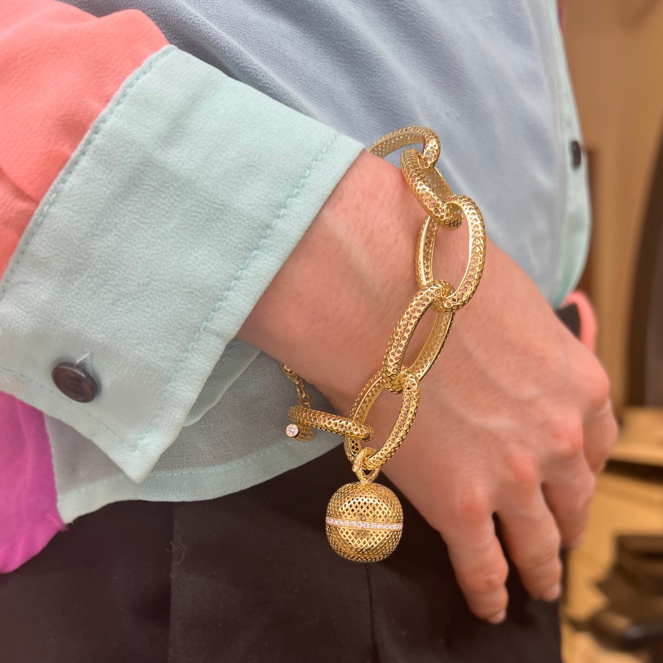 Large Crownwork® Oval Link Bracelet