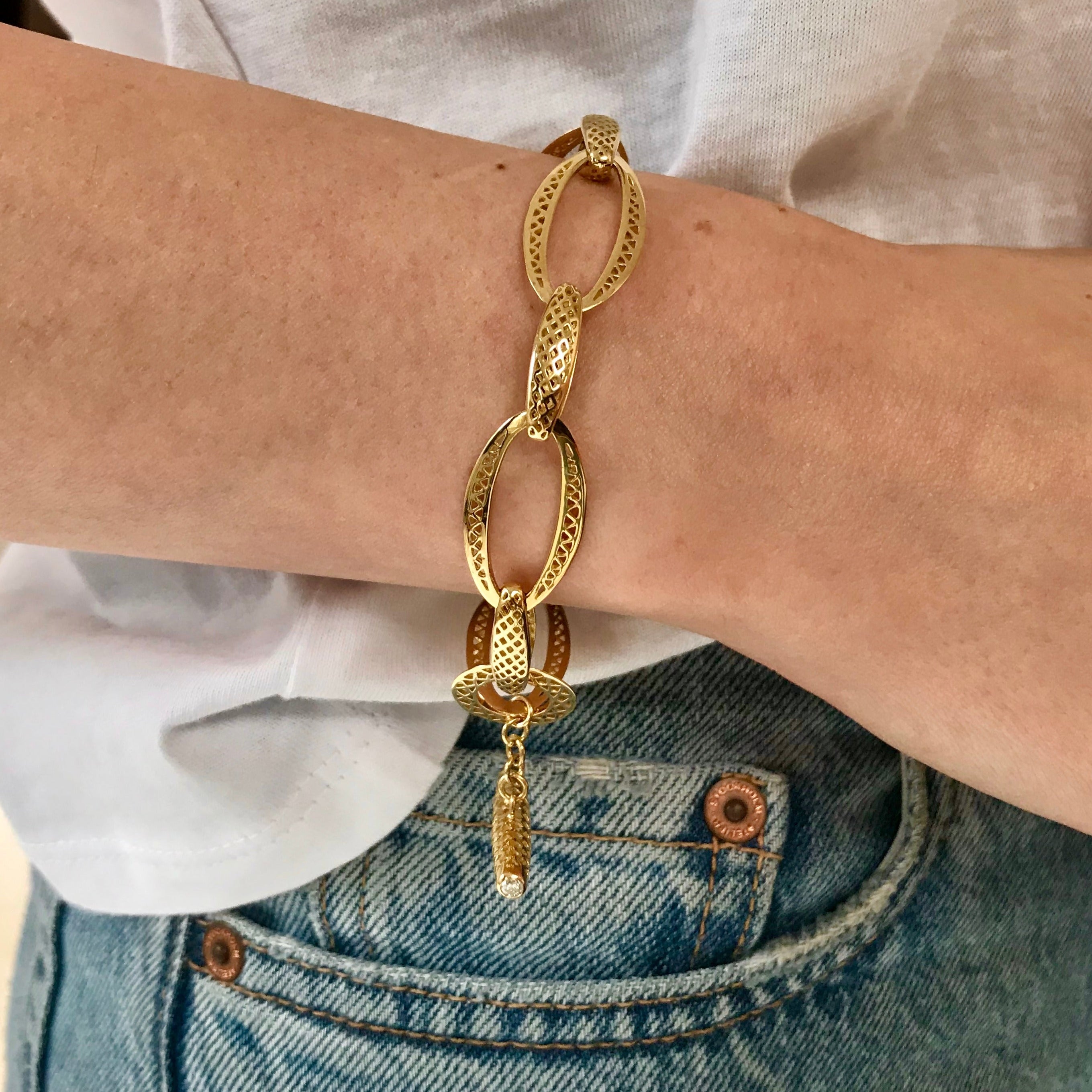 Mixed Crownwork® Link Bracelet
