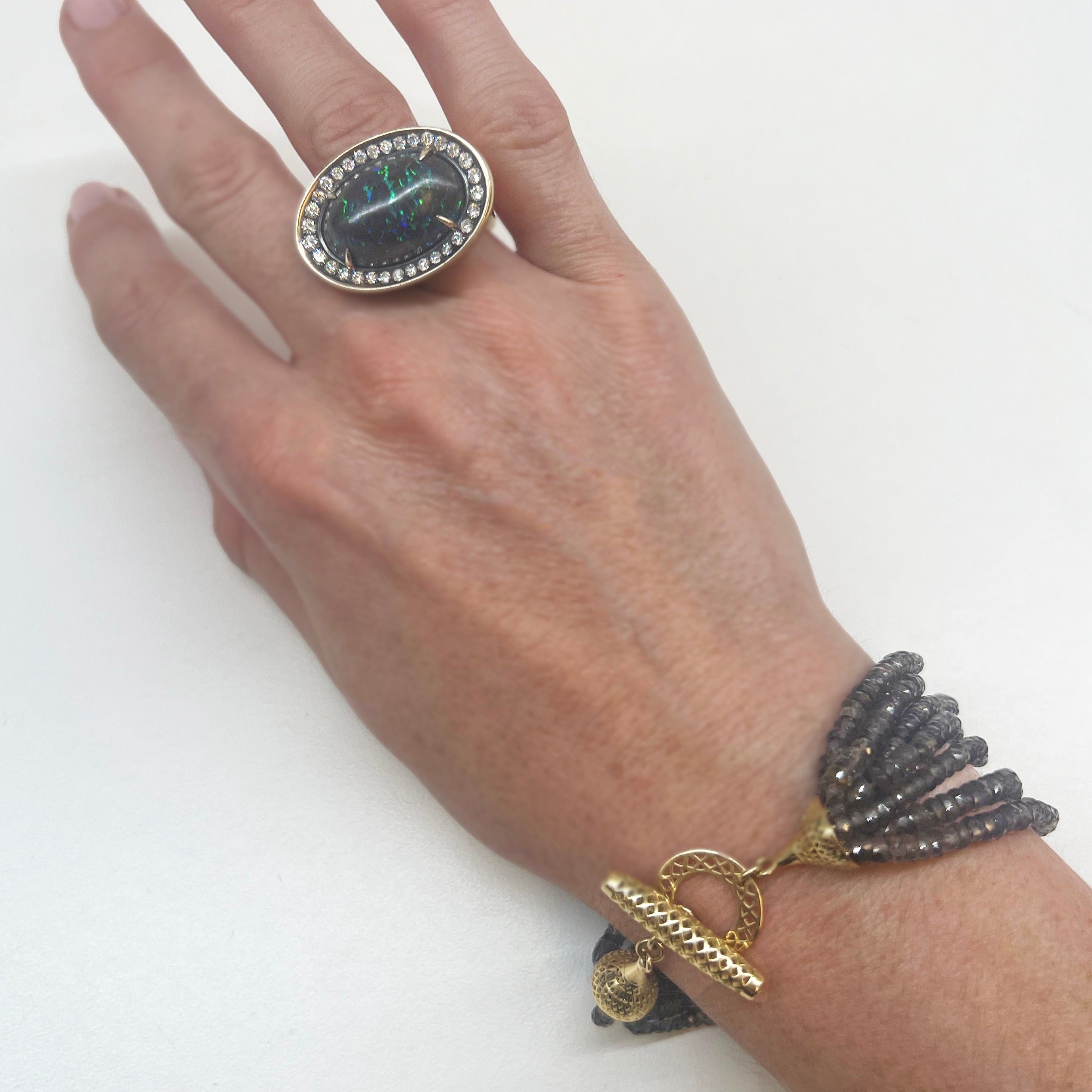 Sage Sapphire Multistrand Bracelet