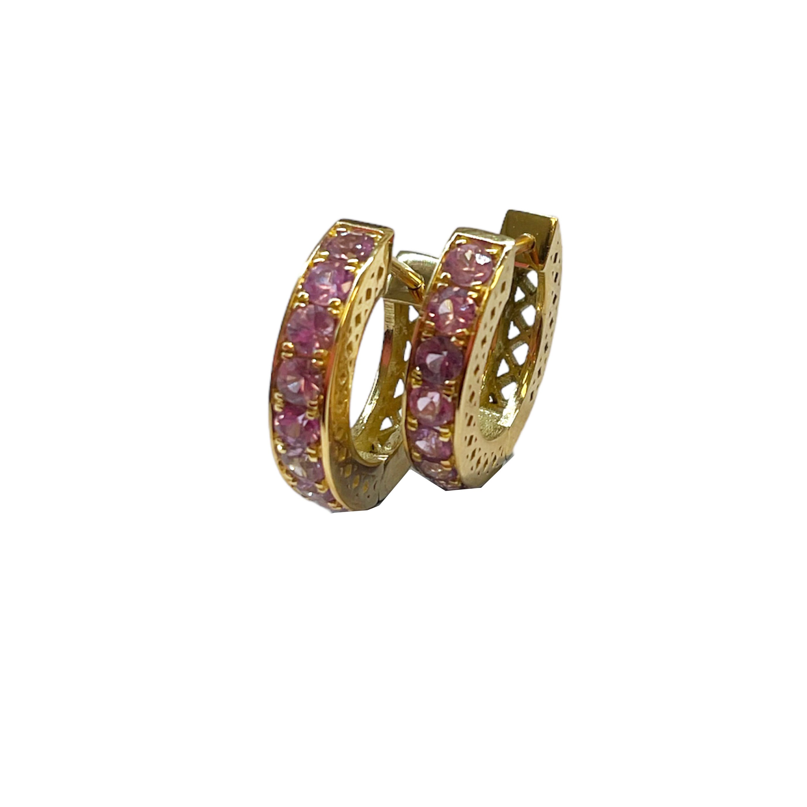 Crownwork® Lavender Sapphire Huggies