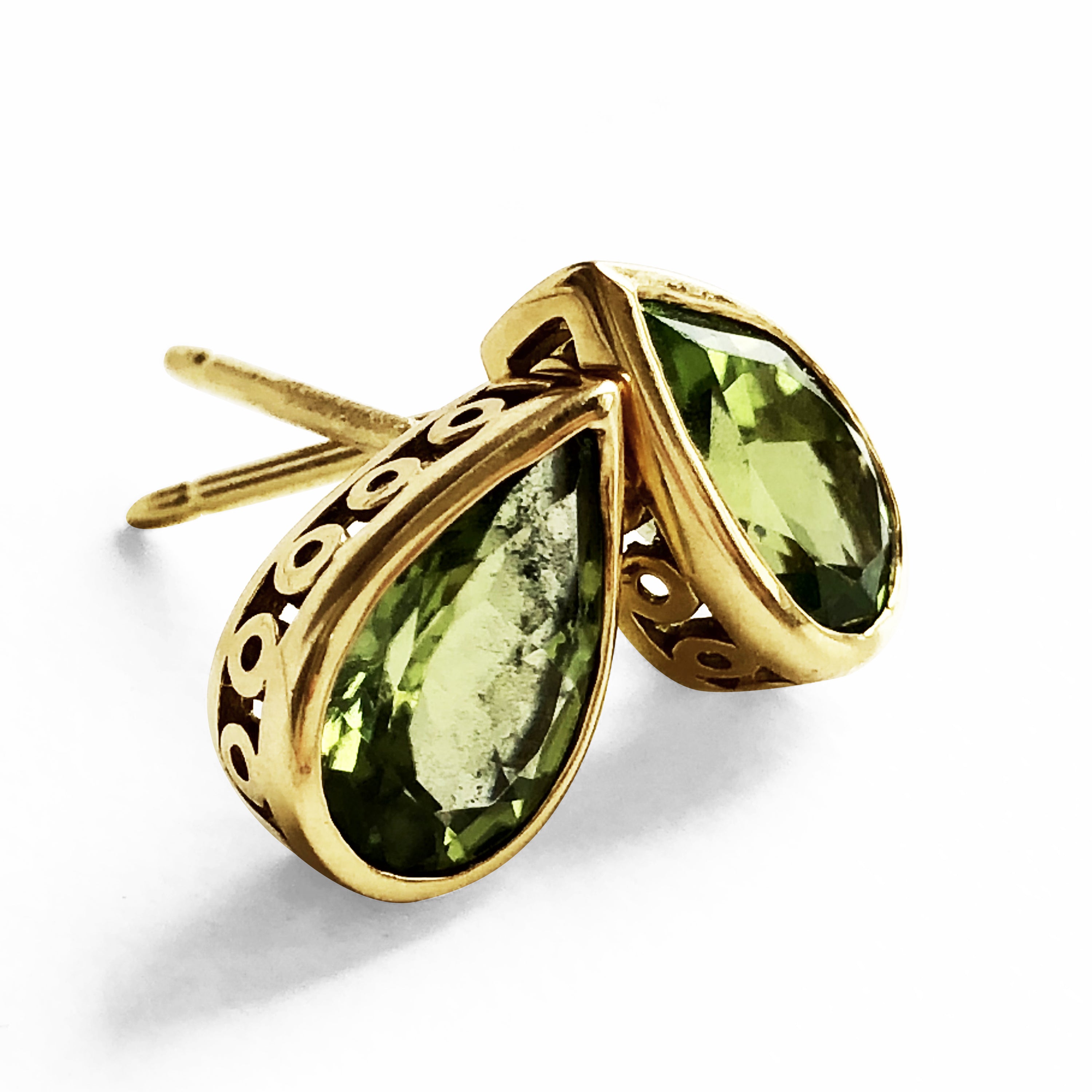 Peridot Crownwork® Studs