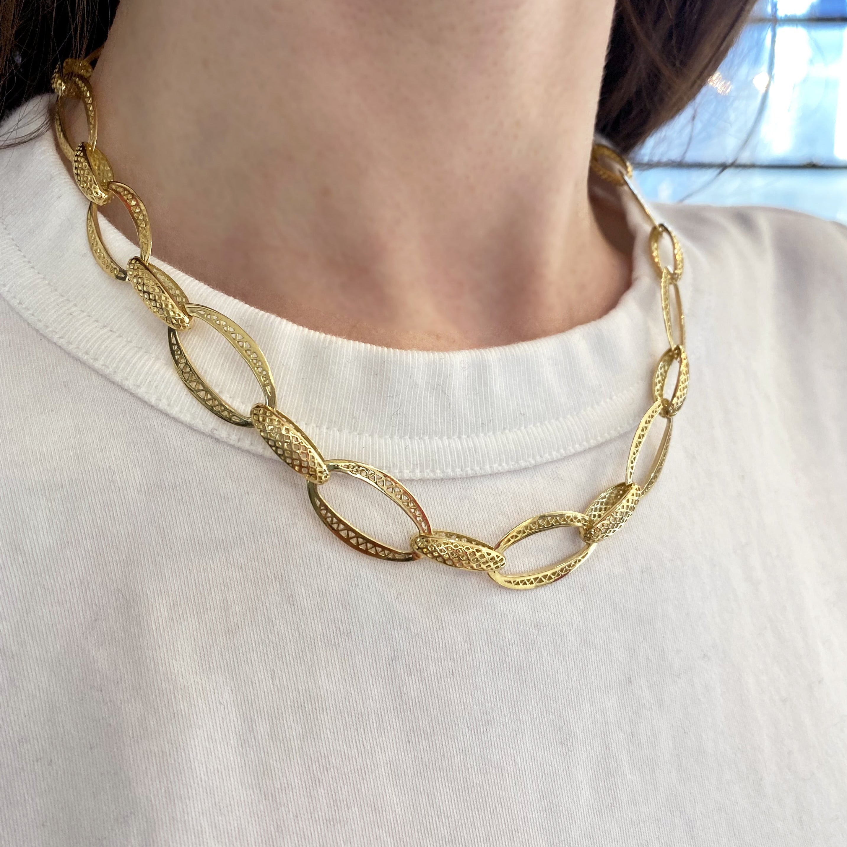 Crownwork® Oval Link Necklace