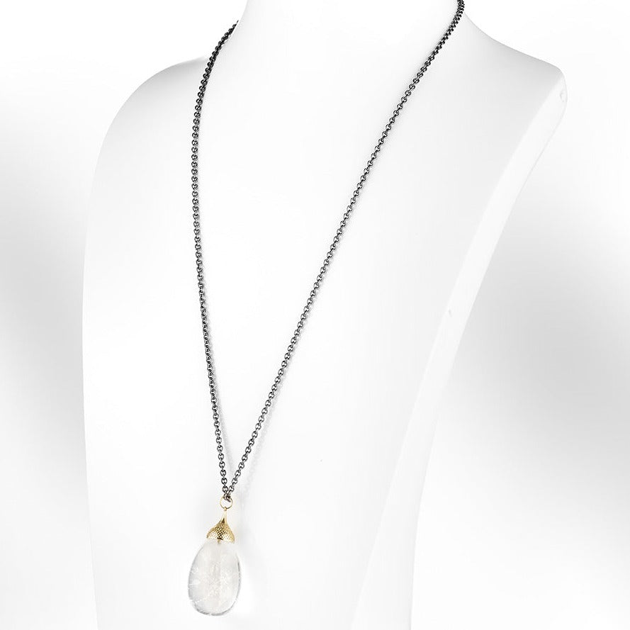 Crystal Quartz Egg Pendant