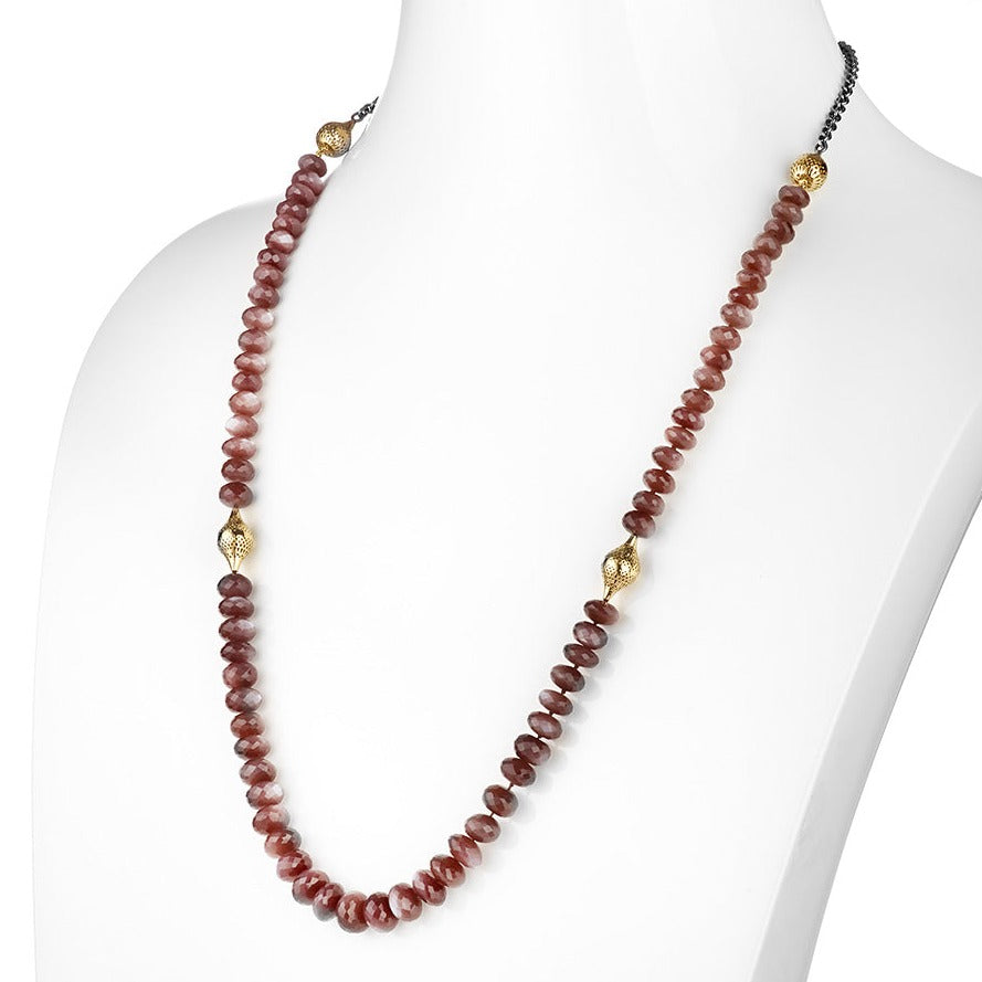 Chocolate Moonstone Necklace