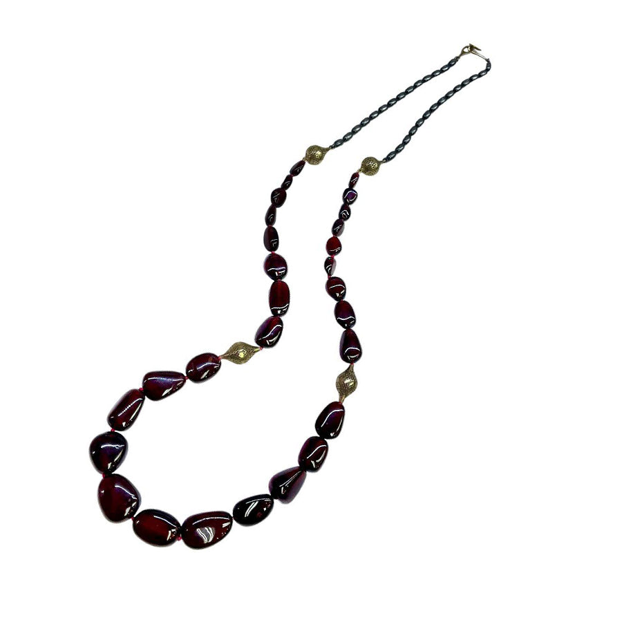 Tumbled Garnet Necklace