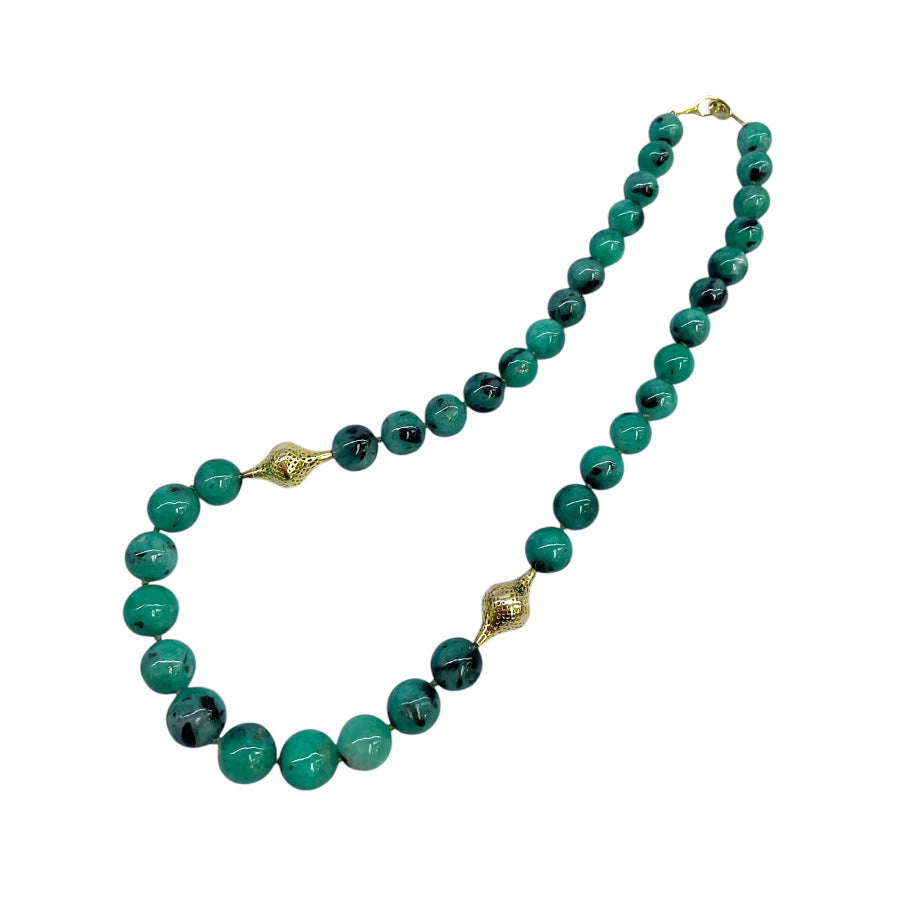 Colombian Emerald Beaded Necklace