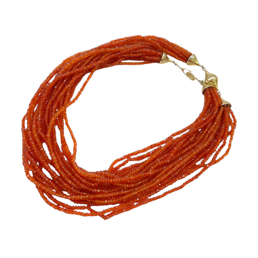 Carnelian Multi Strand Necklace