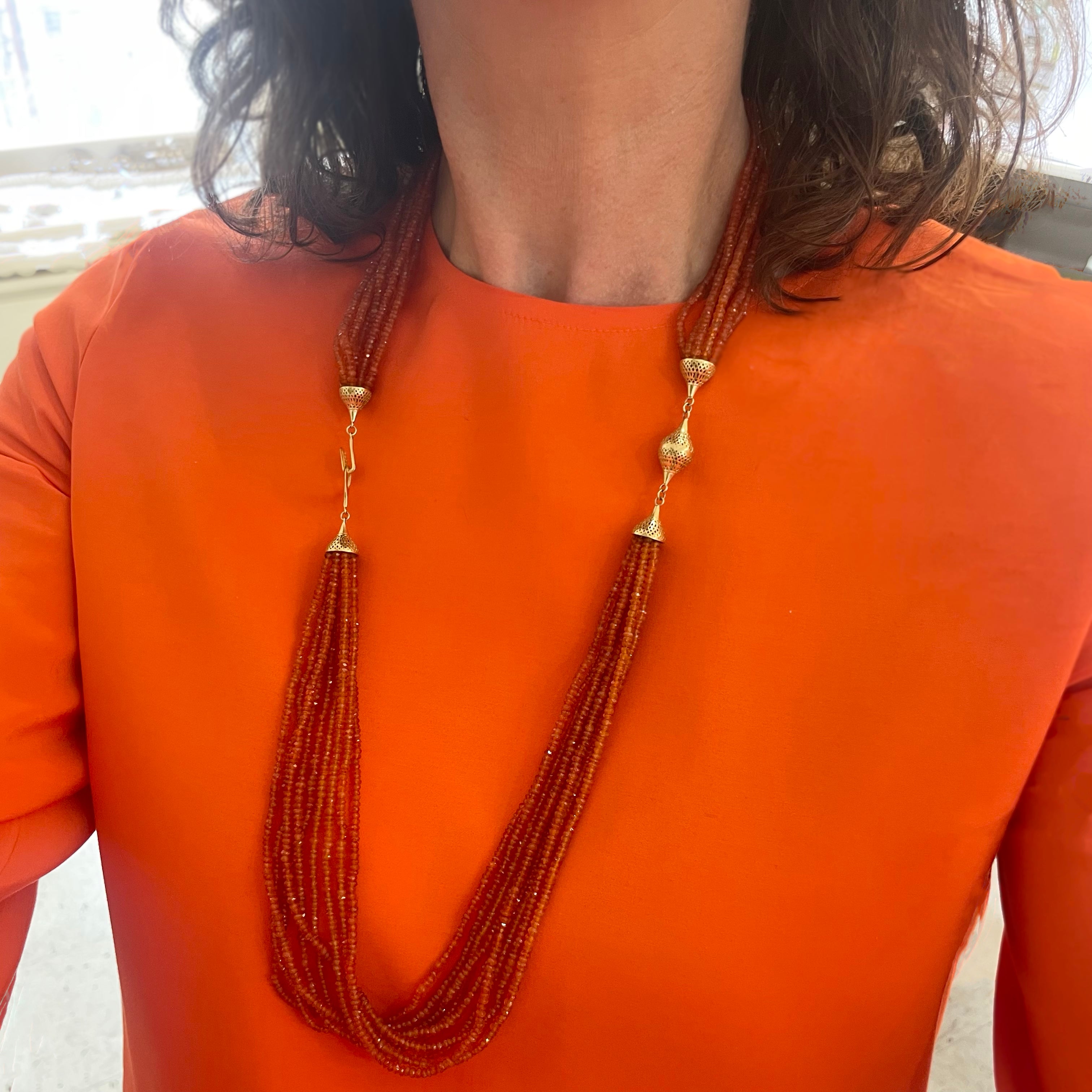 Carnelian Multi Strand Necklace