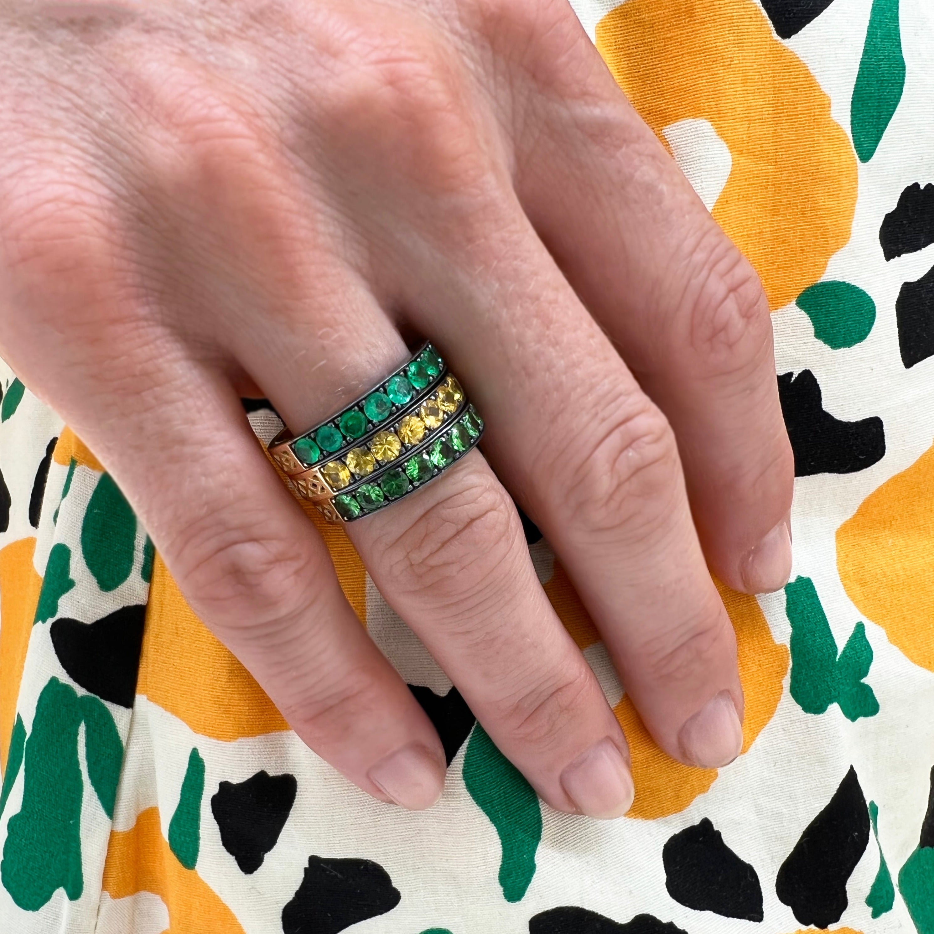 Yellow Sapphire Stacker Band
