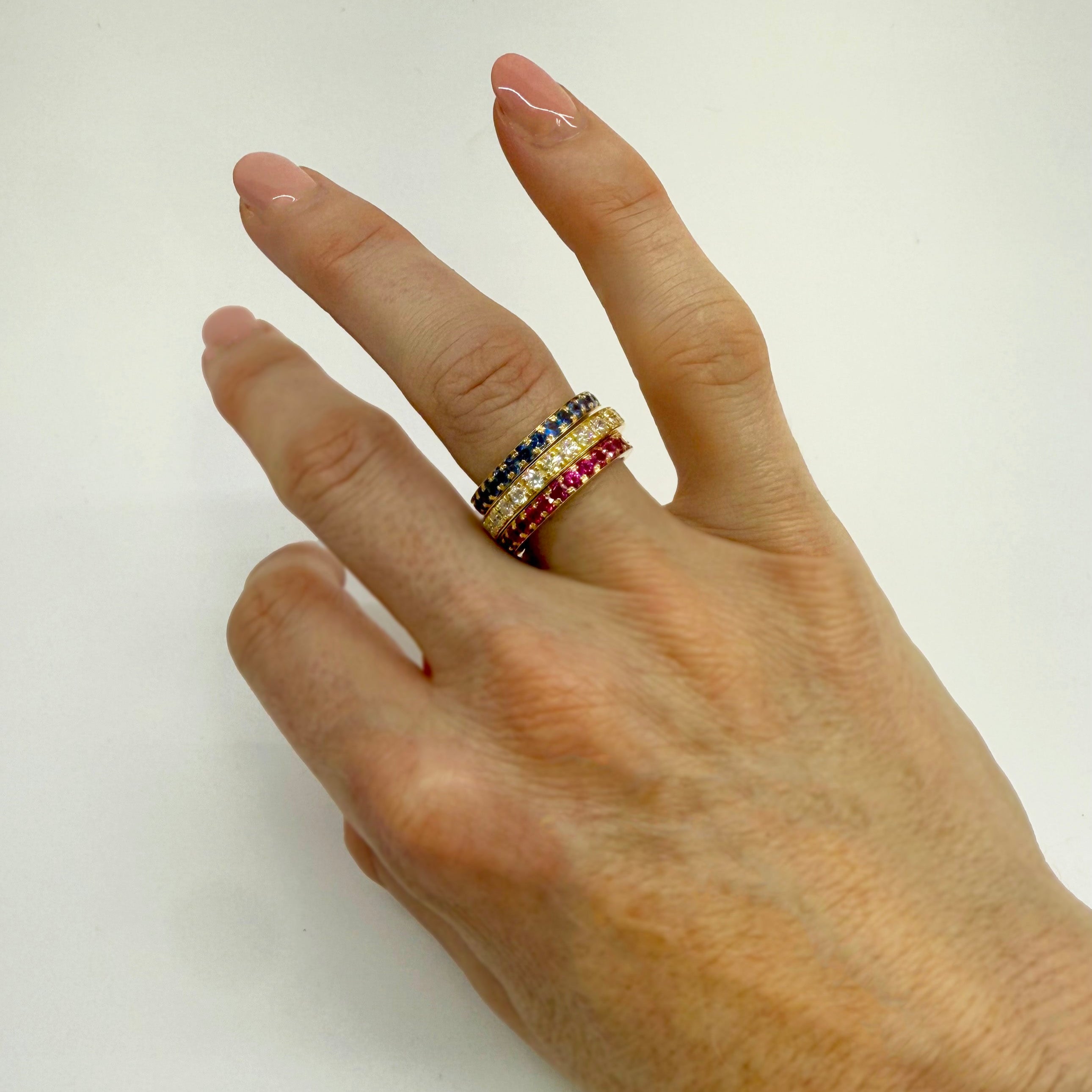 Crownwork® Blue Sapphire Stacker Band