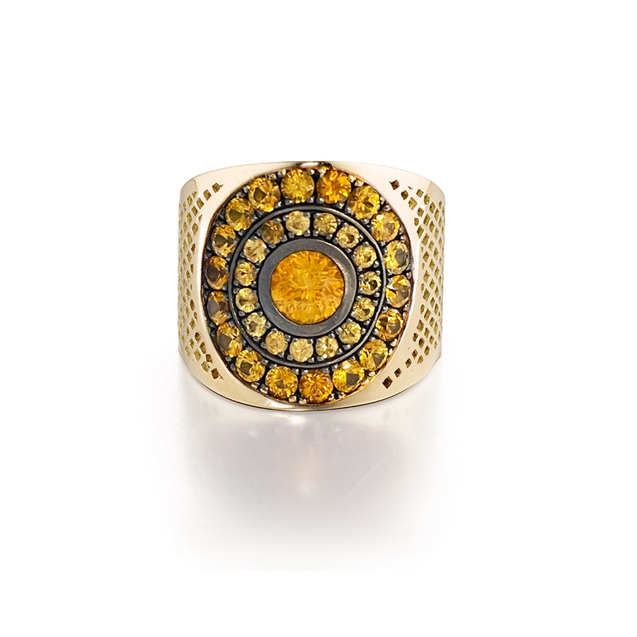 Light Orange Sapphire Cigar Band