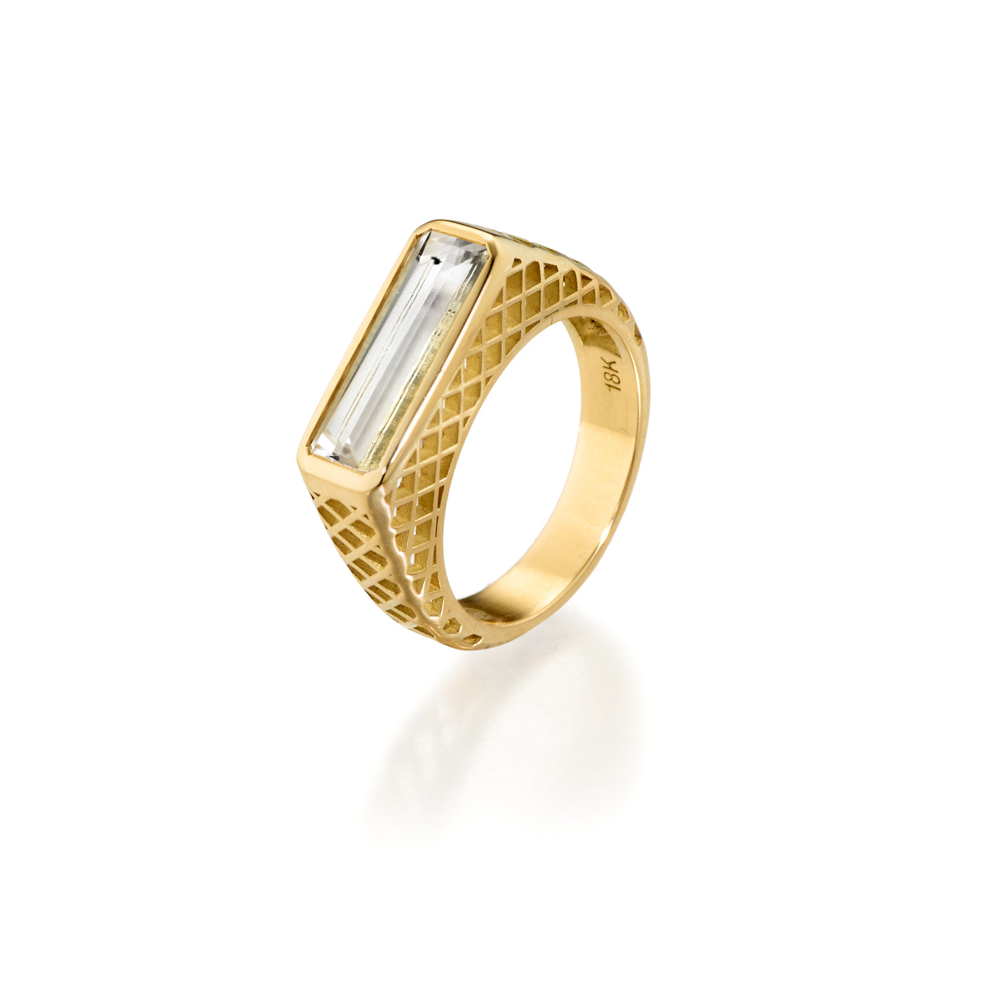 Rectangular Crownwork® Diamond Band