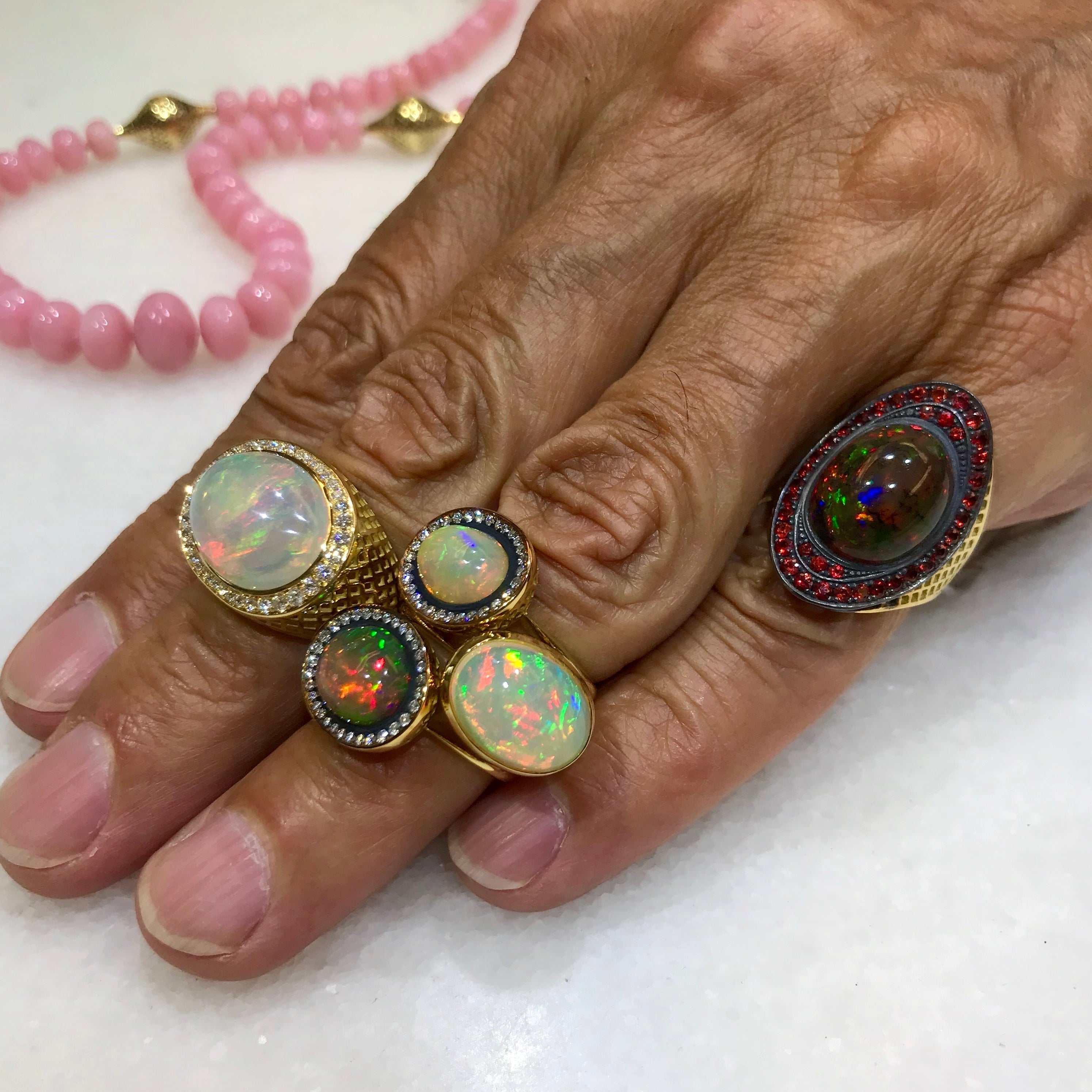 Opal and Diamond Dress Ring