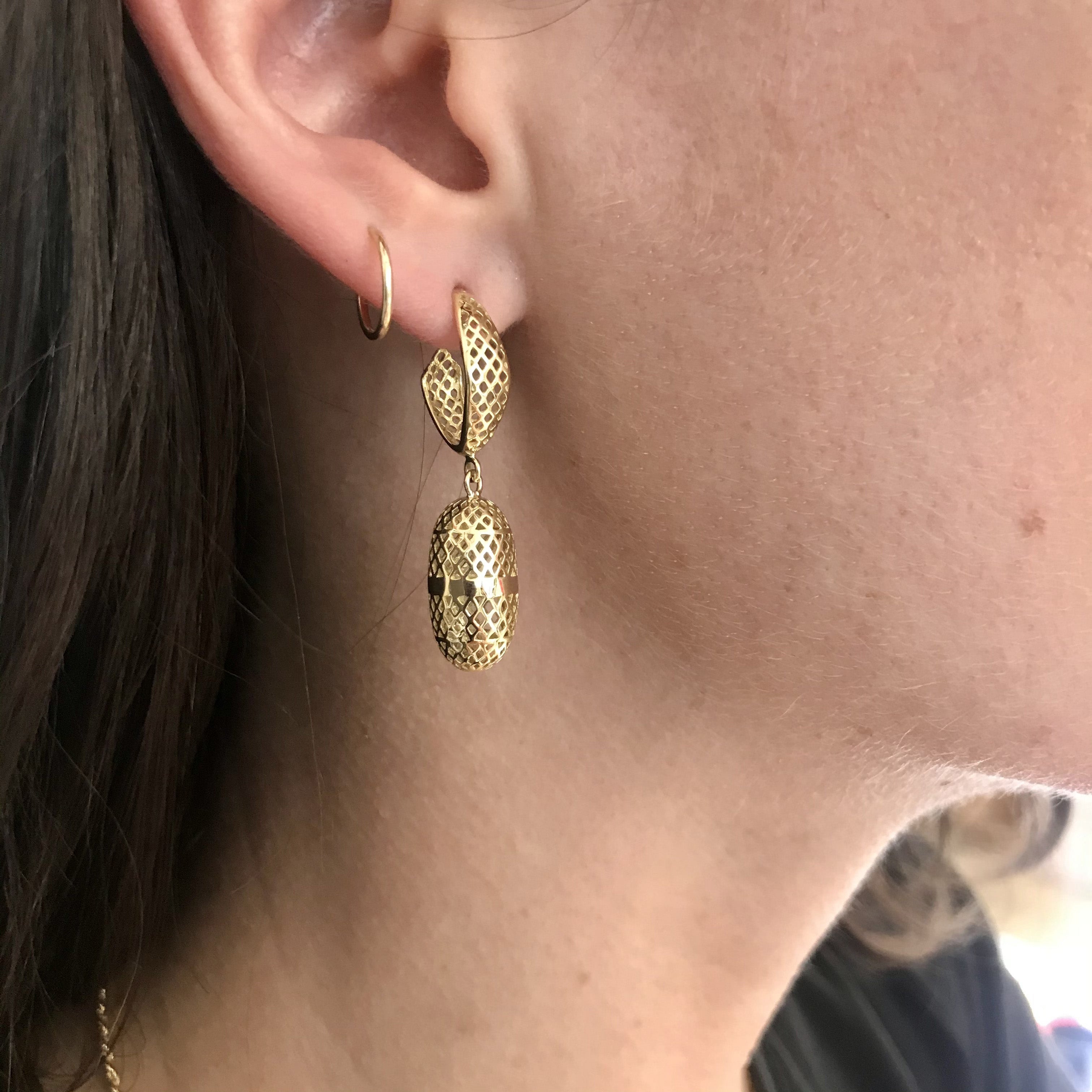 Medium Olive Drop Earrings