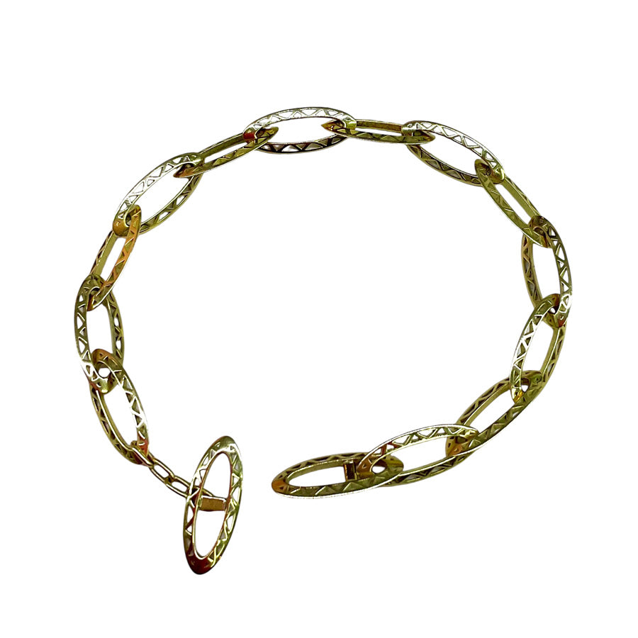 Elongated Oval Crownwork® Link Bracelet