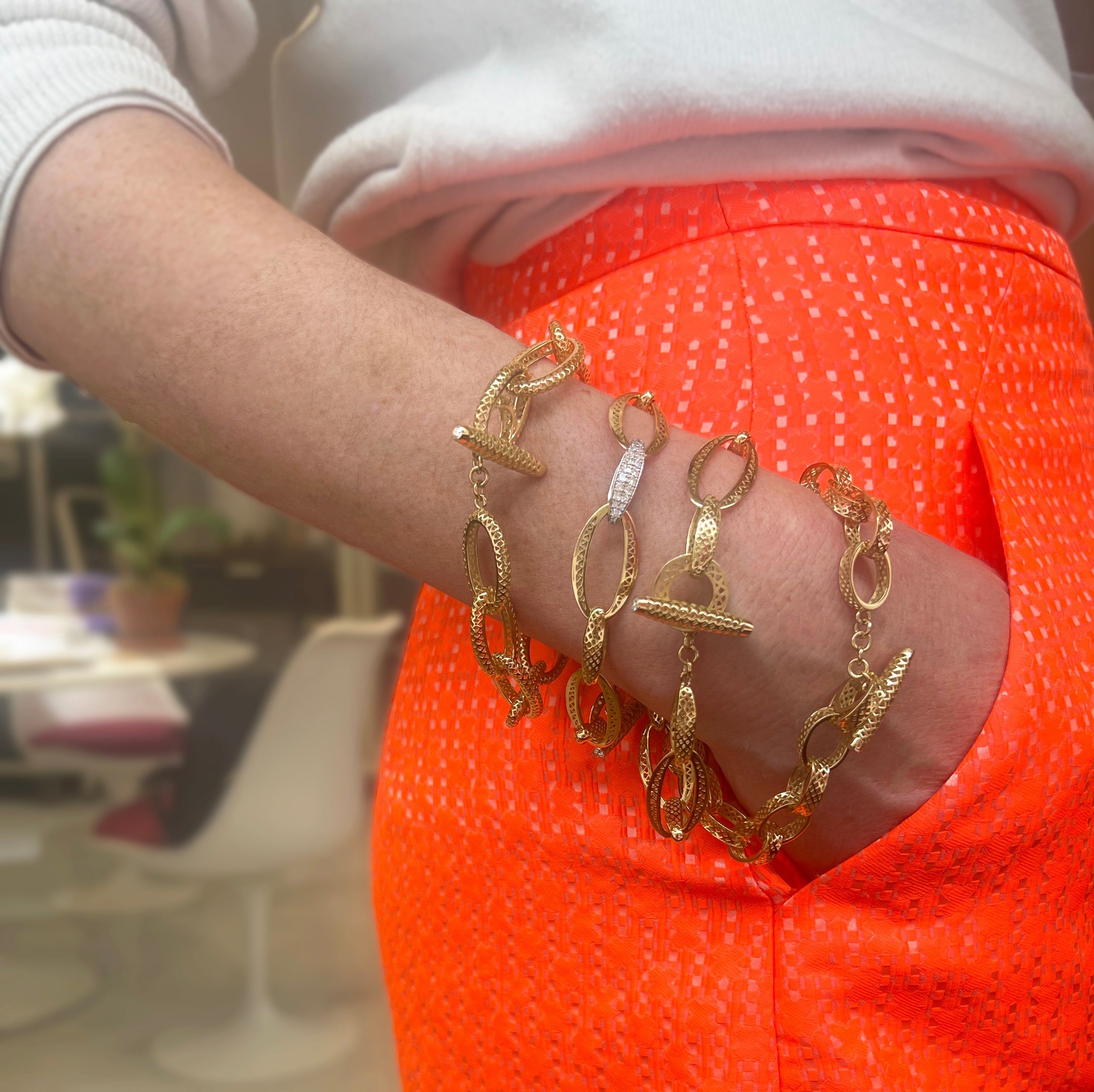 Medium Crownwork® Charm Bracelet