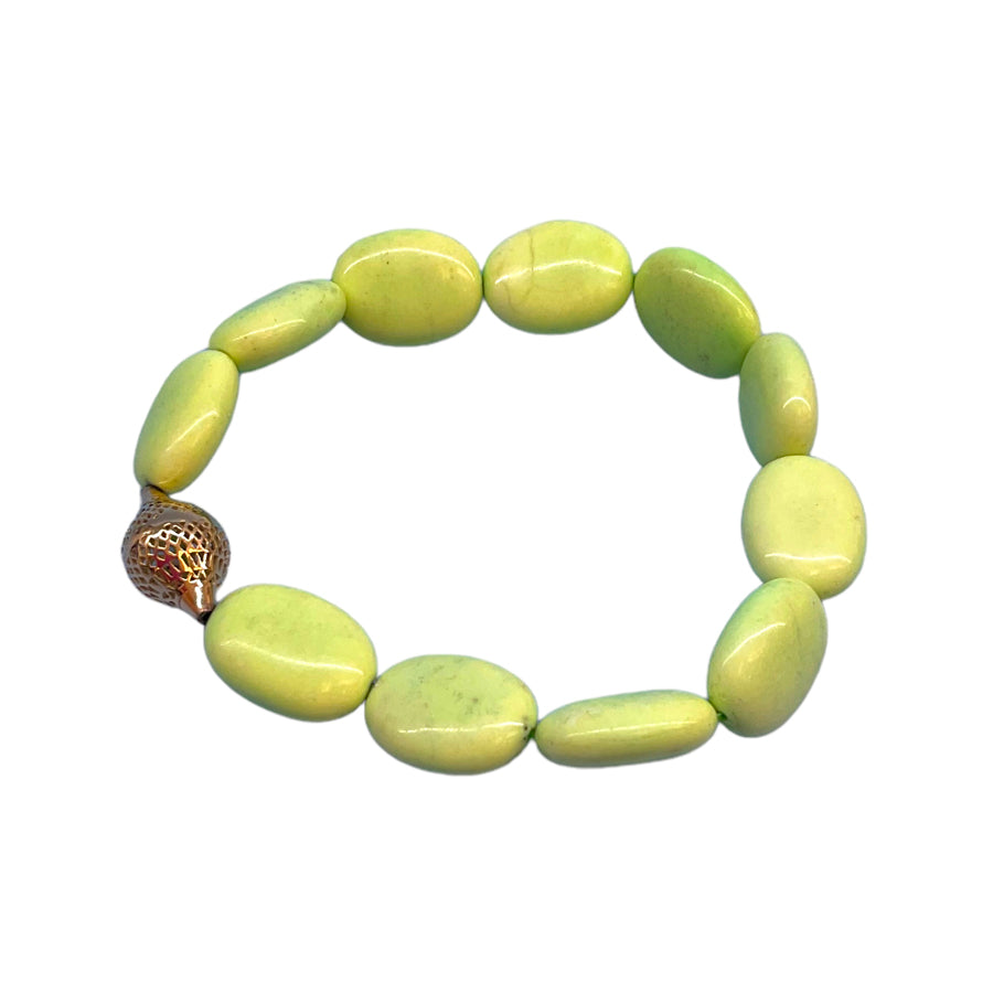 Lemon Chrysoprase Stretch Bracelet