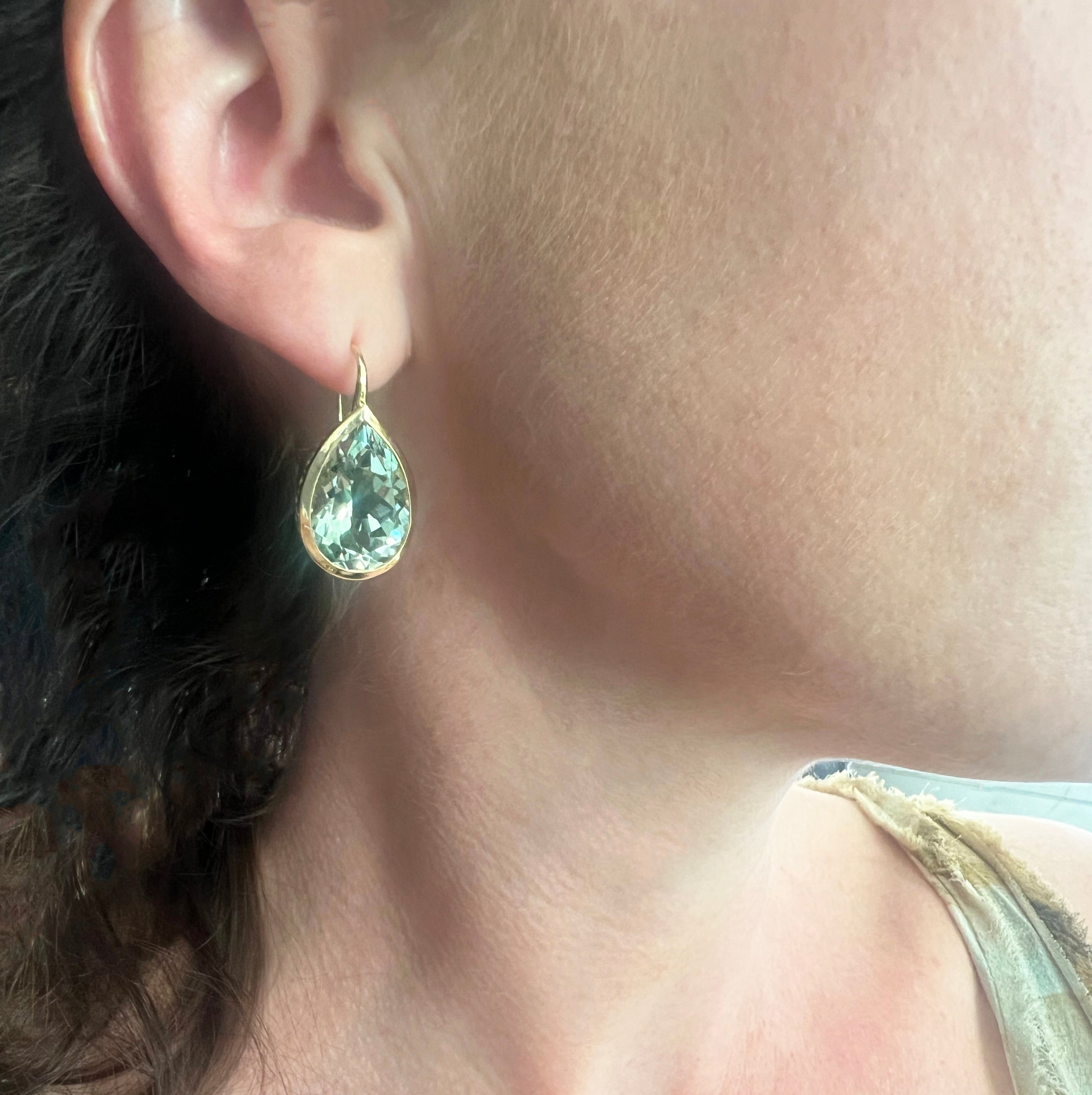 Green Amethyst Earrings