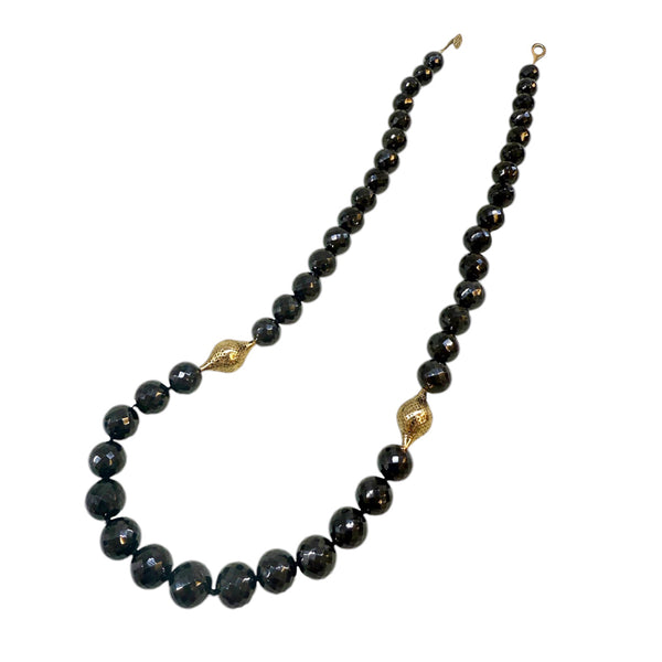 ジーナシス　【eL+1】 beads short necklace ブラック SINLEO Titanium Stainless Steel Small Beads Ball Chain