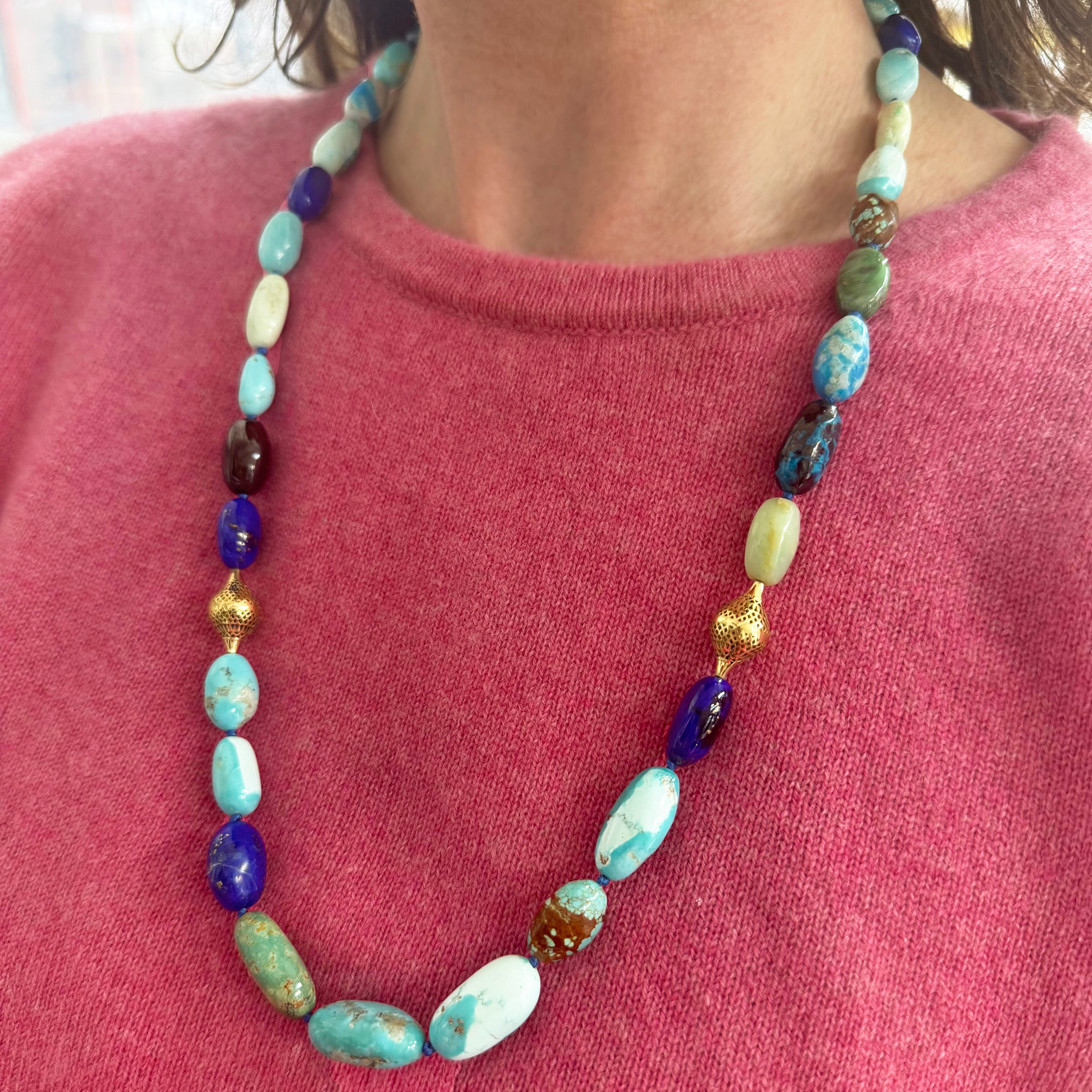 Lapis and Turquoise Necklace