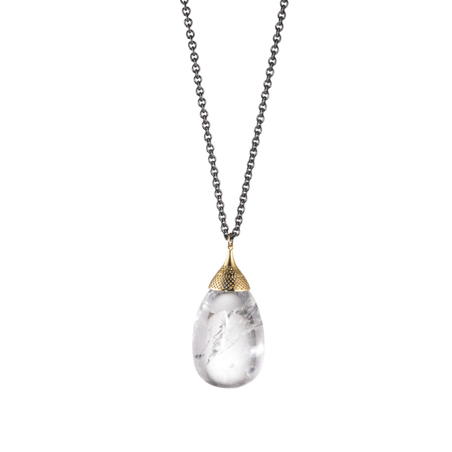 Crystal Quartz Egg Pendant