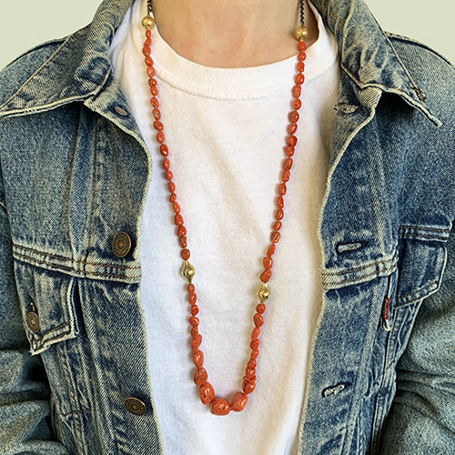 Coral Nugget Necklace
