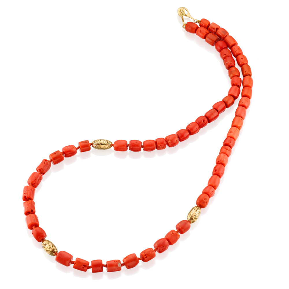 Branch Coral Beaded Necklace