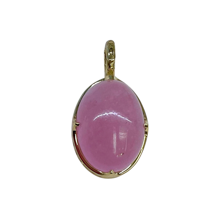 18K Yellow Gold Crownwork® Morganite Pendant
