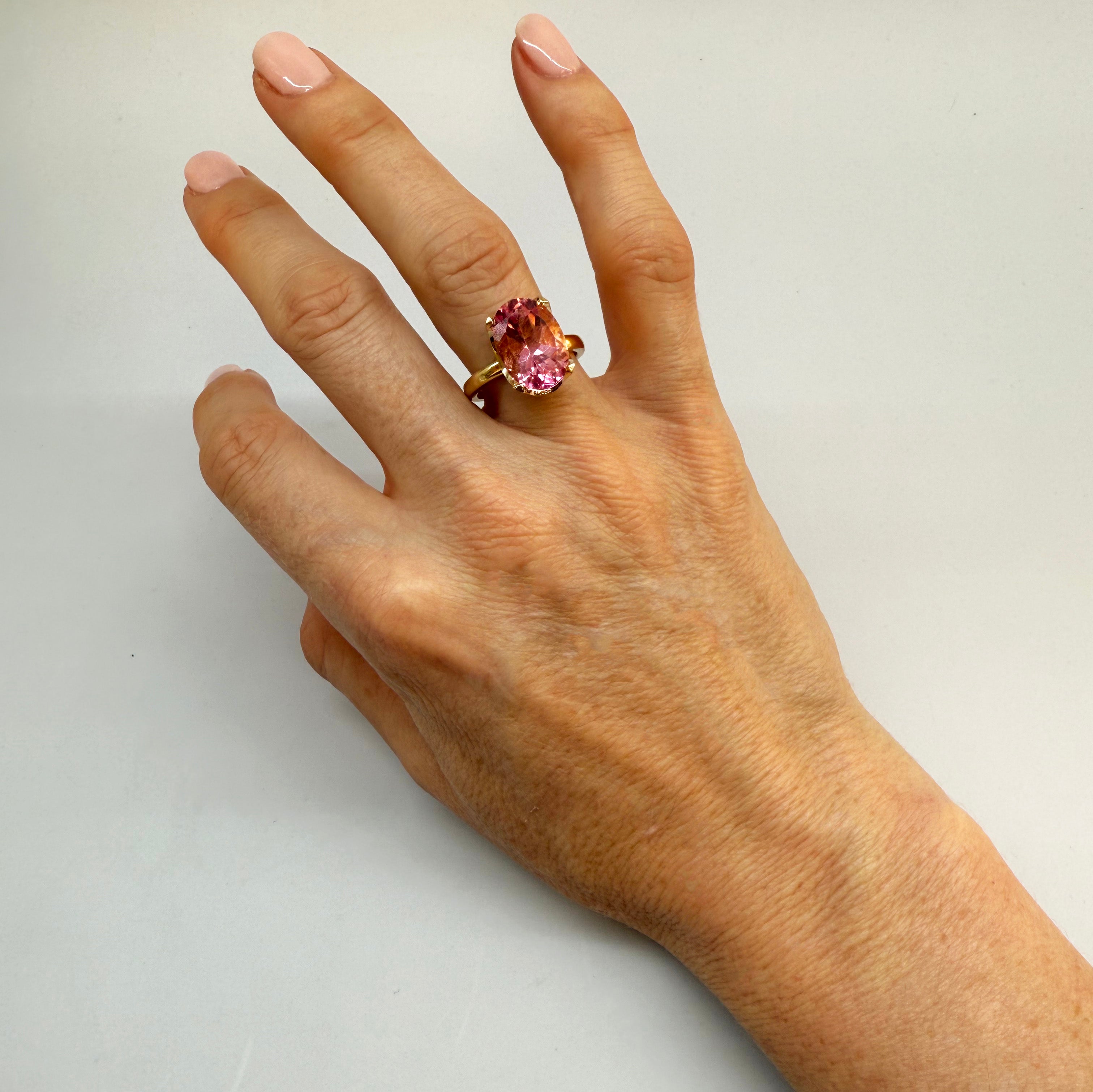 Pink Topaz Ring