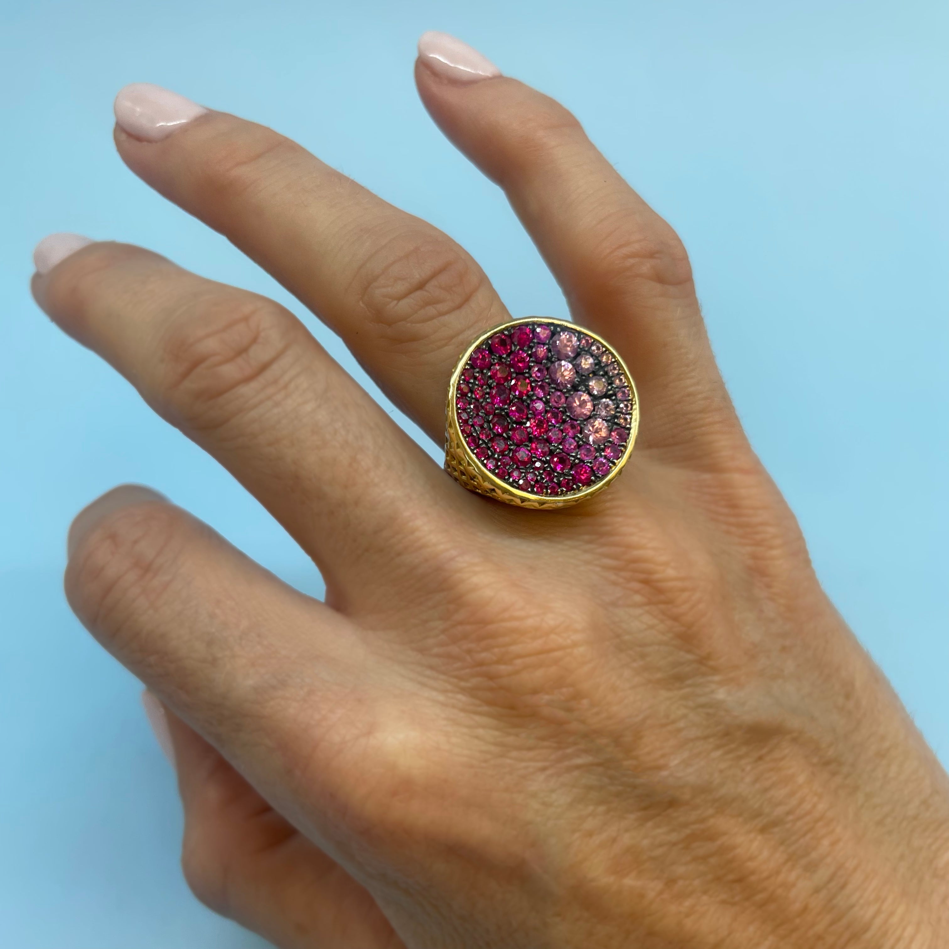 Ombré Pave Cocktail Ring