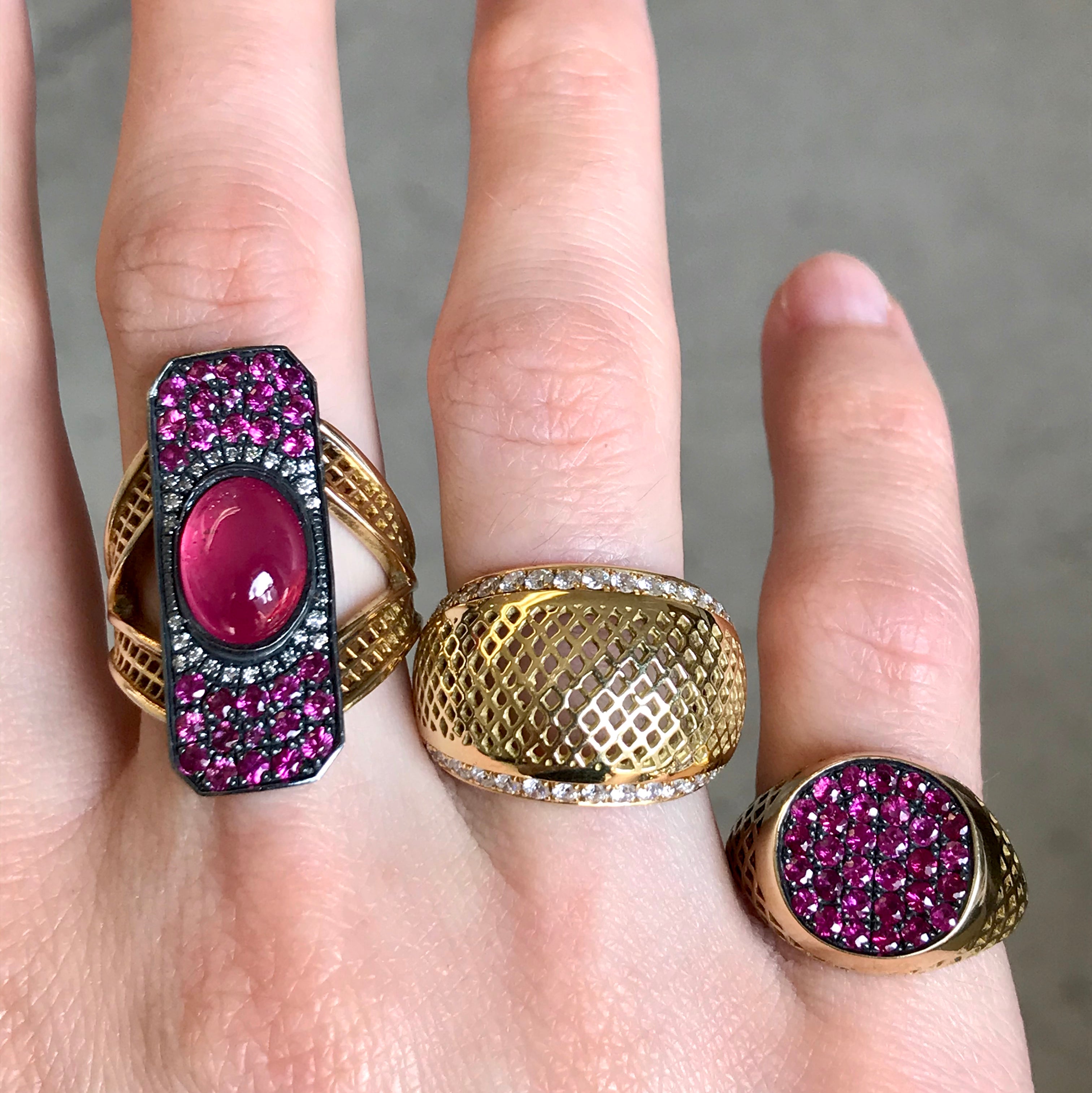 Pink Sapphire Pinky Ring