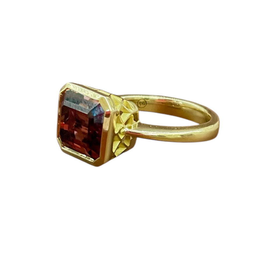 Brown Zircon Ring