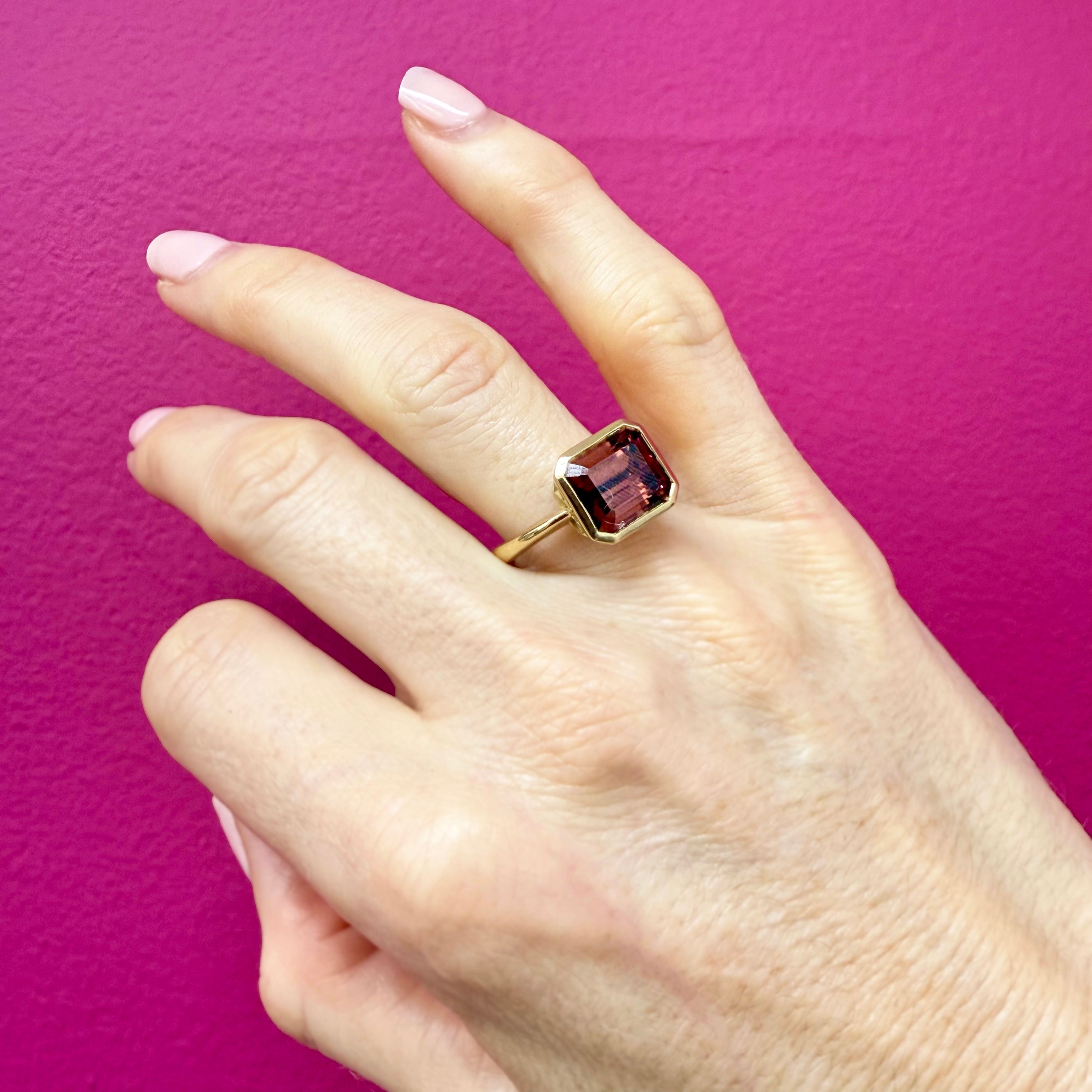 Brown Zircon Ring