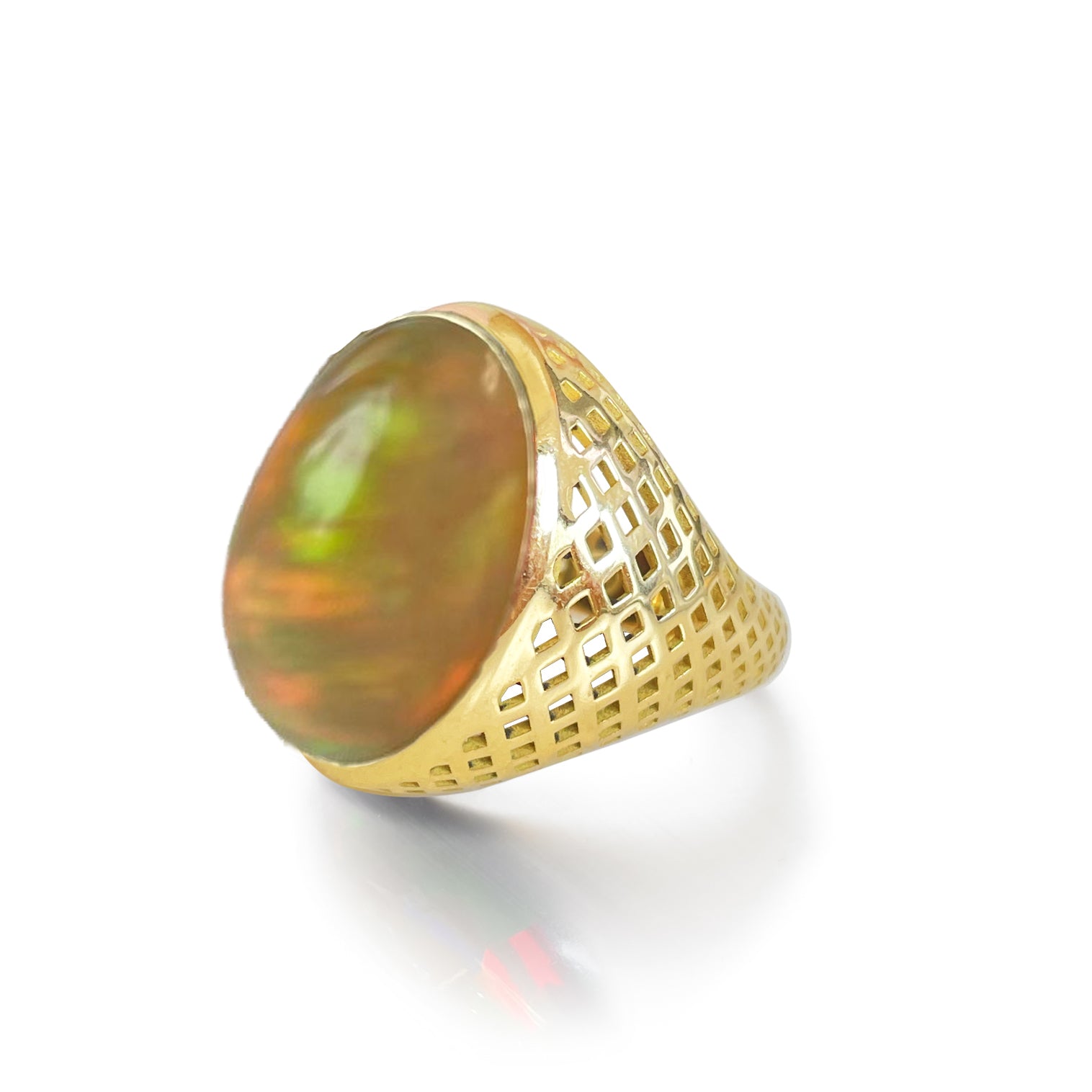 Ethiopian Opal Signet Ring