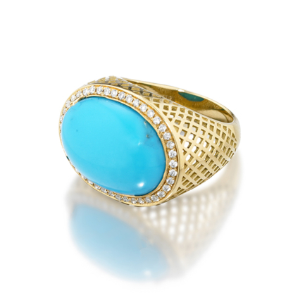 Crownwork® Turquoise Dress Ring