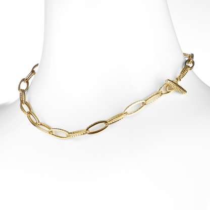 Elongated Oval Crownwork® Chain