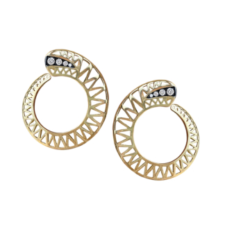Crownwork® Spiral Pave Earrings