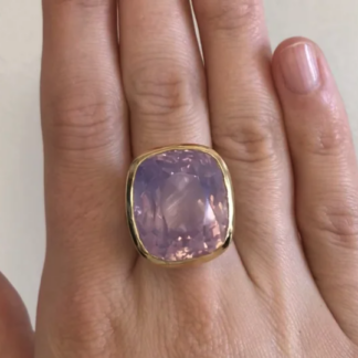 Lavender Moon Quartz Ring