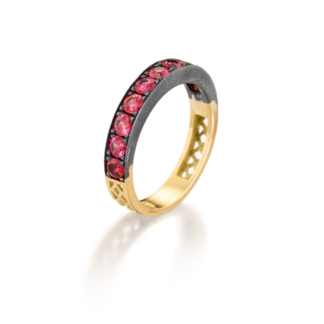Main Image of Red Sapphire Stacker Band
