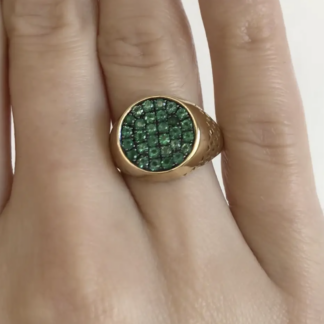 Emerald Pinky Ring