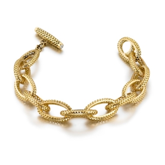 18k Yellow Gold, Bracelet, Link Bracelet, Charm Bracelet