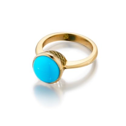 Classic Bezel Set Turquoise Ring