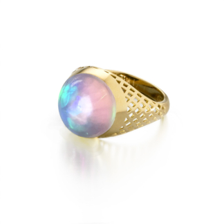 Opal Pinky Ring