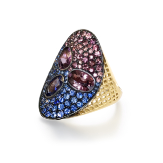 Multicolored Sapphire Regency Ring