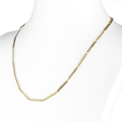 Rectangular Crownwork® Link Necklace