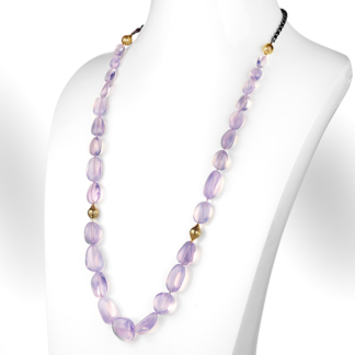 Lavender Moon Quartz Necklace
