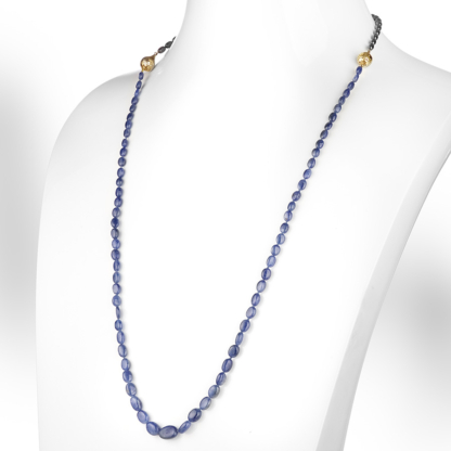Tumbled Blue Sapphire Necklace